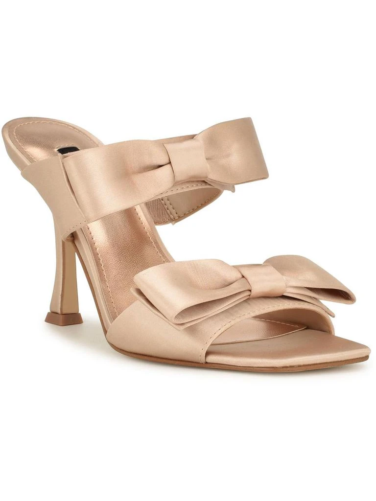 Nine West WN Yoloh 2 Womens Satin Bow Heels 5