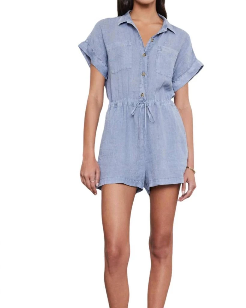 sachin and babi light blue dress Pink Trim Drop Waist Dress – Life According to Jamie