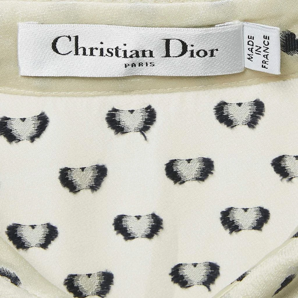 Christian Dior Cream Heart Jacquard Taser Silk Mini Dress S  On Sale Now  with Up to 52% Off | Discover Exclusive Deals & Savings at BeyondStyle   Authentic Dior Women|Women's Clothes|Dresses