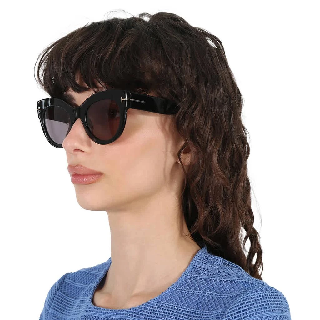 Tom Ford Lucilla Smoke Mirror Cat Eye Ladies Sunglasses FT1063 01C 51 2