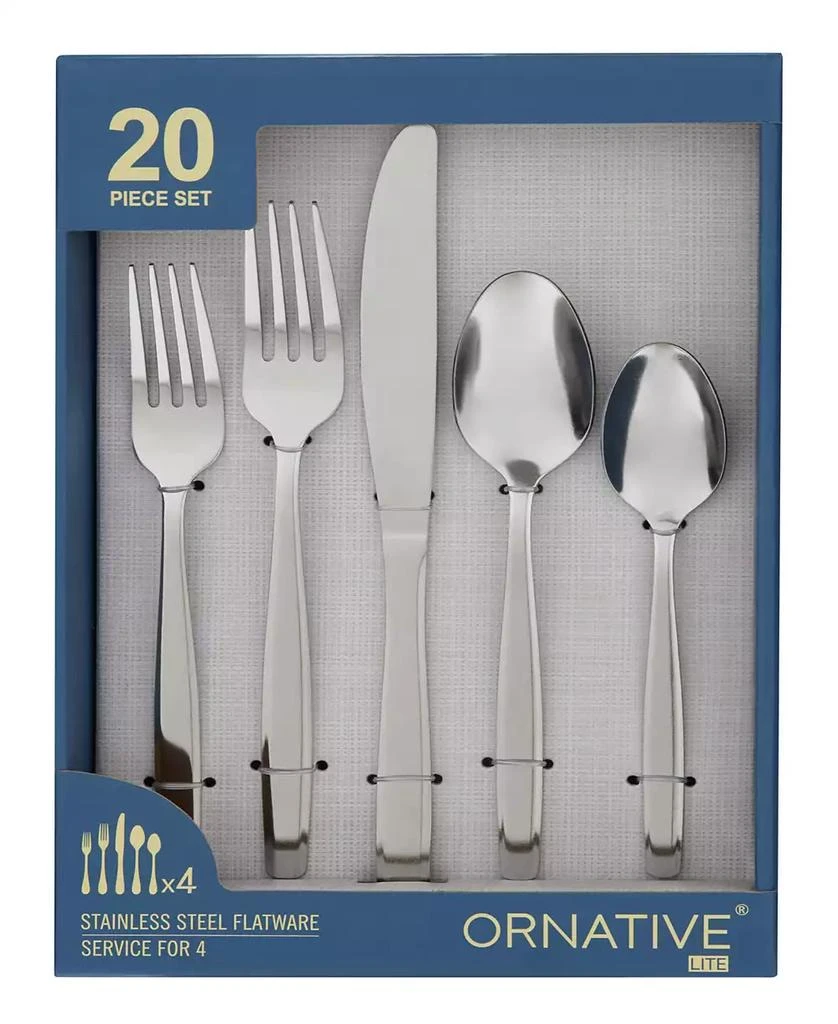 Ornative Amias 20 Piece Flatware Set, Service for 4 7
