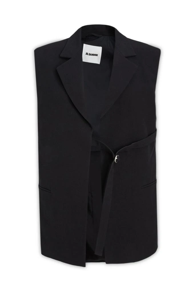 Jil Sander Jil Sander V-Neck Buckle Detailed Vest 1