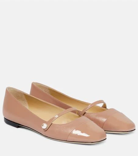 Jimmy Choo Elisa leather ballet flats 1