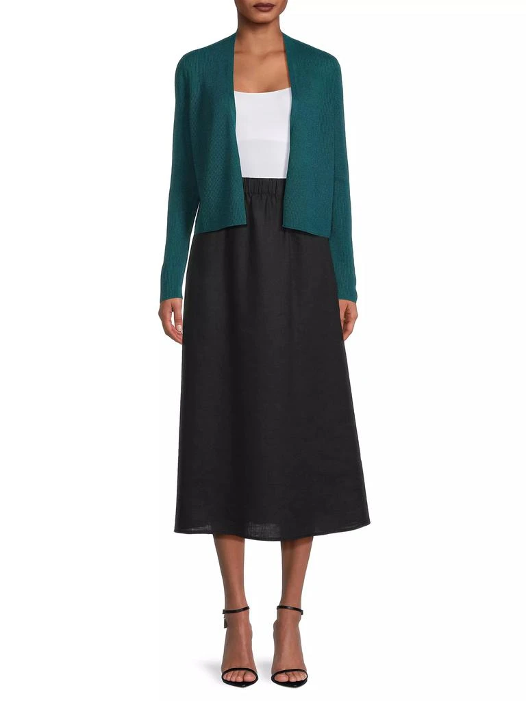 Eileen Fisher Linen Midi Skirt 2