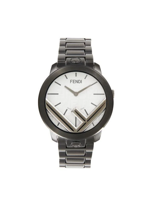 Fendi Run Away Blacktone Stainless Steel Bracelet Watch/41MM 1