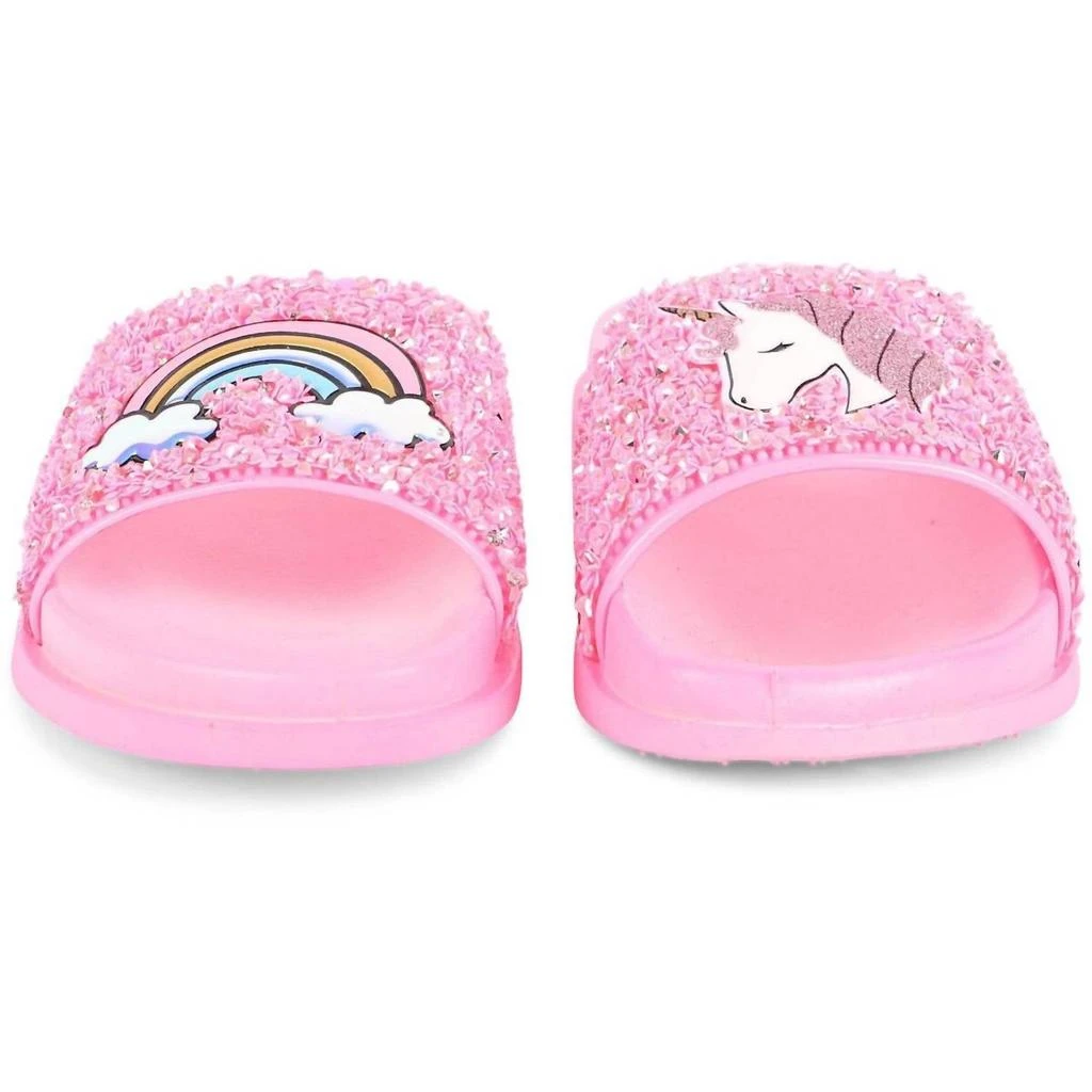 Lola + The Boys Lola + The Boys - Girls Glitter Unicorn Slides 3