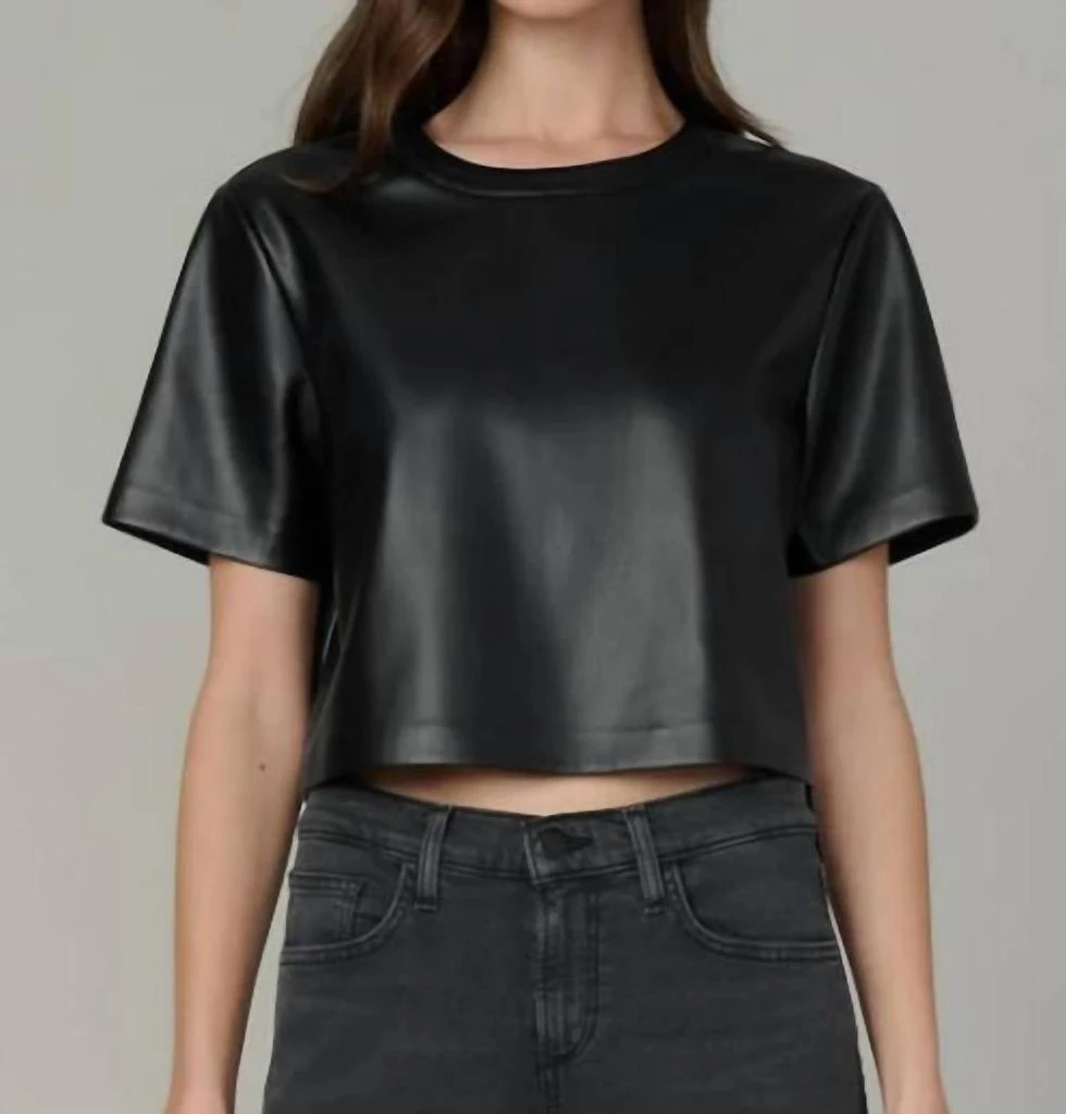Joe
s Jeans Joe
S Jeans - The Boxy Vegan Leather Tee