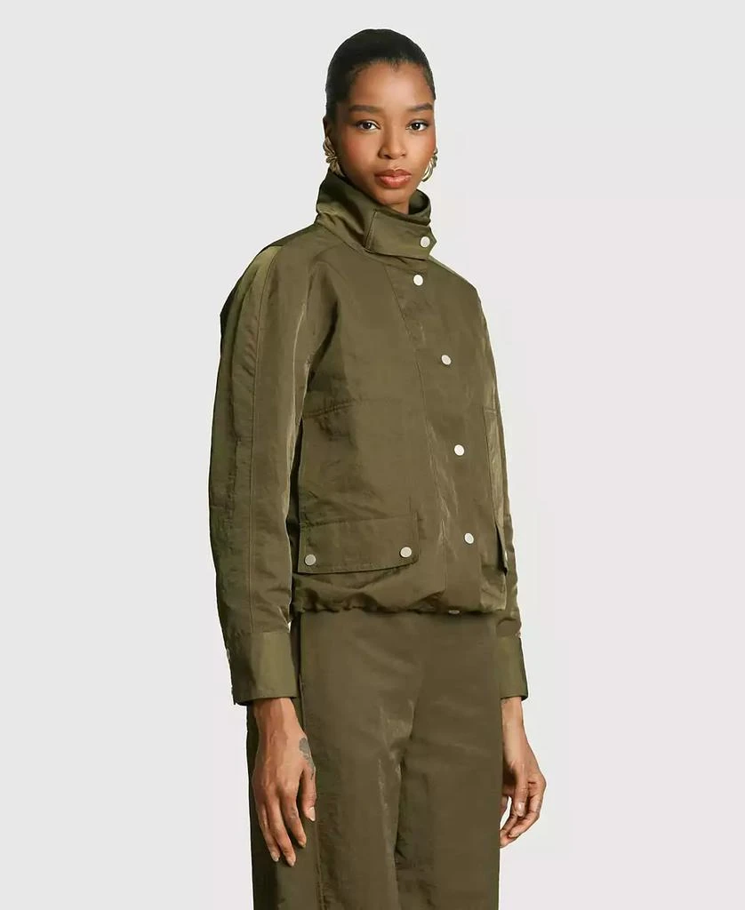 Avec Les Filles Women
s Mock Neck Track Jacket 3