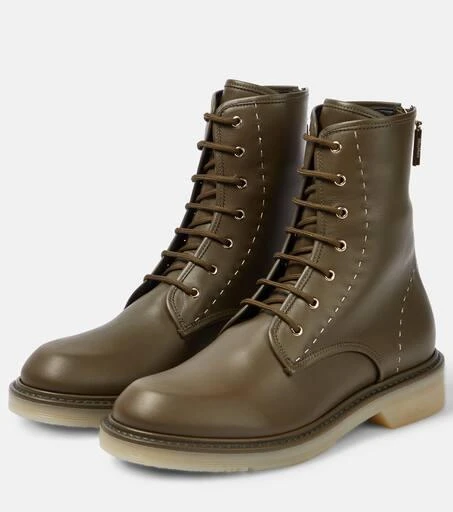 Max Mara Leather combat boots 5