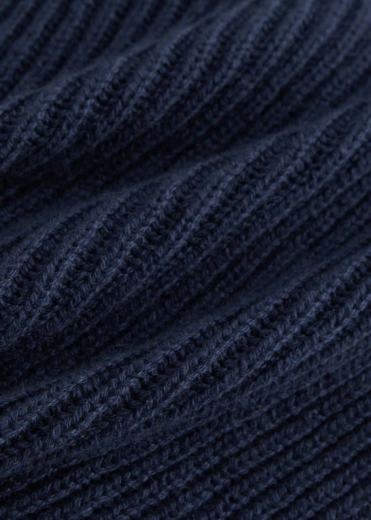 Inverni Ribbed cashmere shawl 3