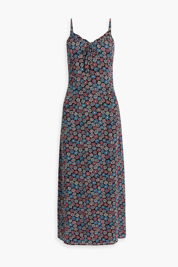 HVN Anika floral-print crepe de chine maxi dress