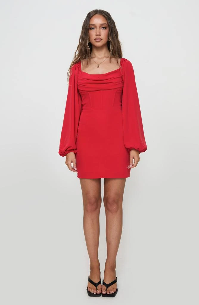 Princess Polly Lillie Long Sleeve Corset Minidress 7