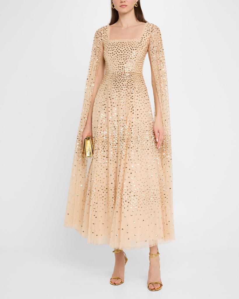Needle & Thread Scatter Dot Sequin Tulle Ankle Gown