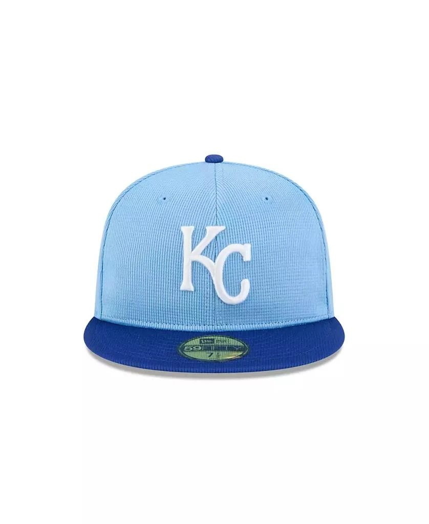 New Era Men's Light Blue Kansas City Royals 2025 Spring Training 59FIFTY Fitted Hat 4