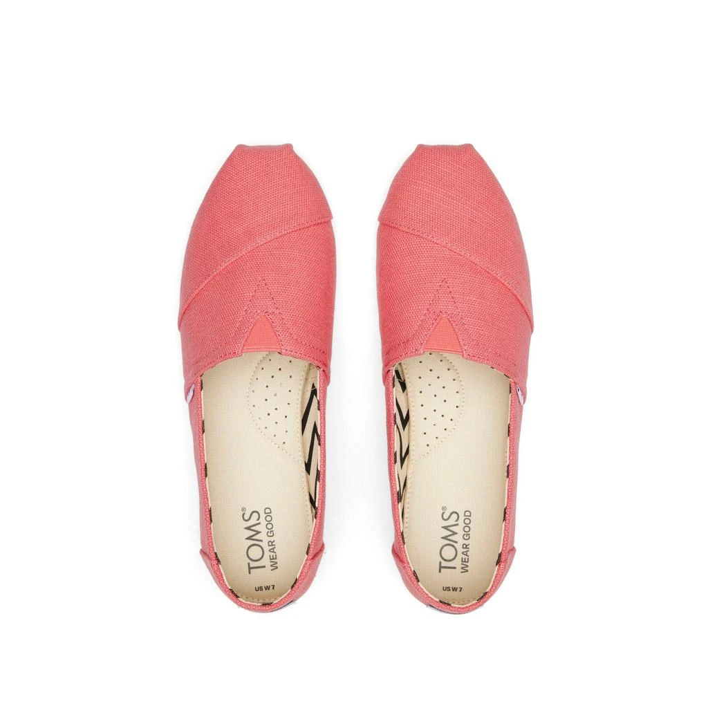TOMS Shoes Classic Alpargata Shell Pink Heritage Canvas 6