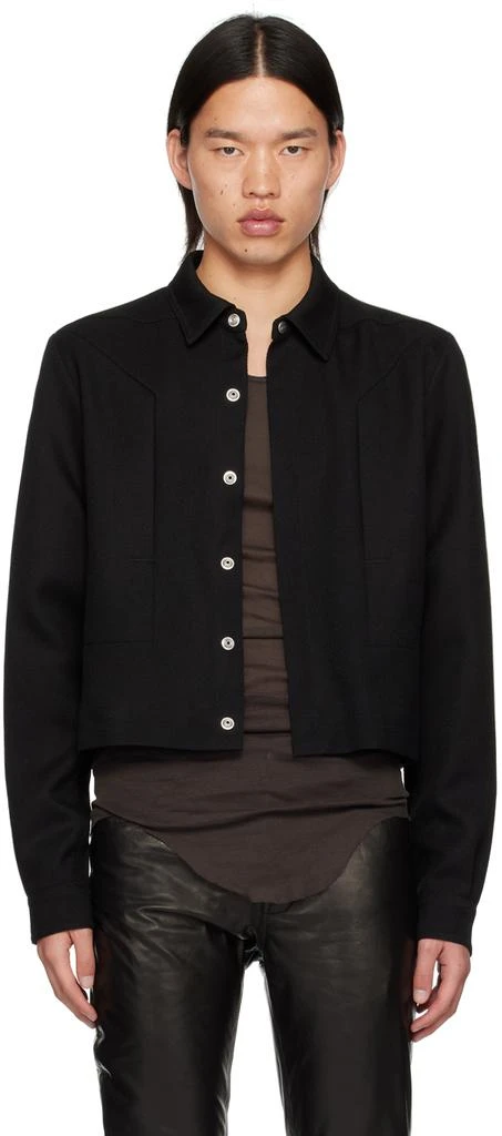 Rick Owens Black Porterville Alice Strobe Jacket 1