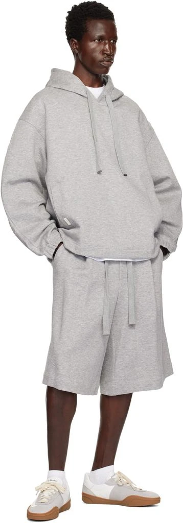 Wooyoungmi Gray Neoprene Hoodie 4
