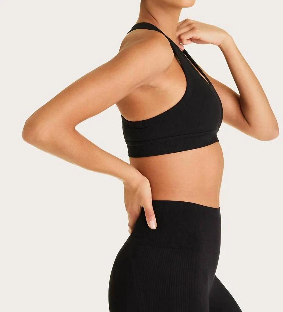 Alala Barre Racer Bra In Black 2