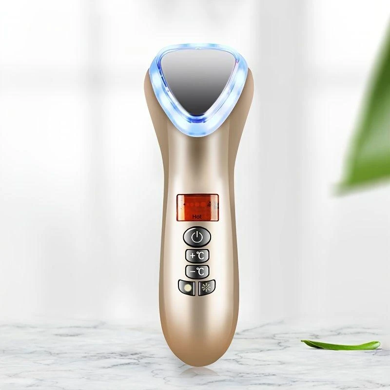 VANDL LED Face Beauty Massager Hot Cold Hammer Ultrasonic Cryotherapy Facial Vibration Massager Face Body Spa Ion Beauty Instrument 3