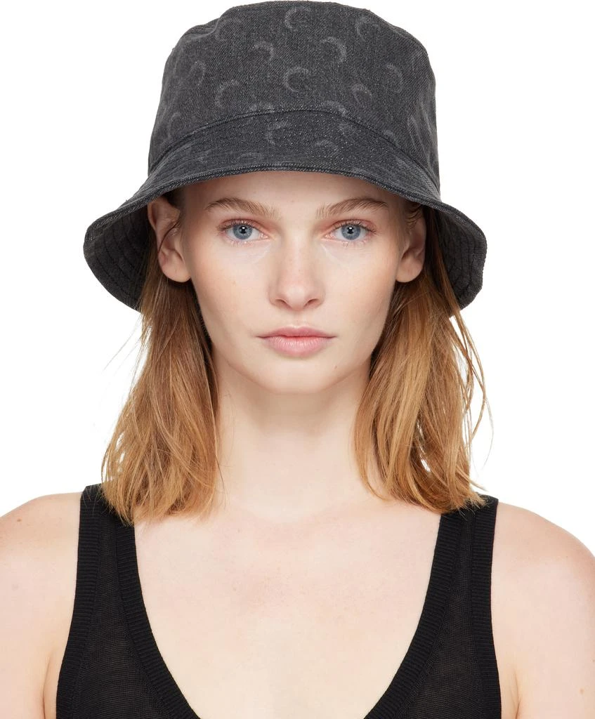 Shop Gray Moon Laser Denim Bucket Hat on Sale at BeyondStyle  display picture 3