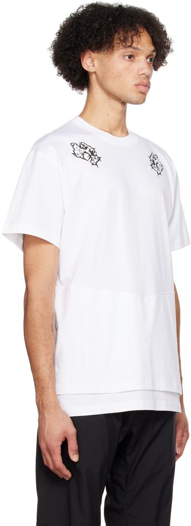 Acronym White Layered T-Shirt
