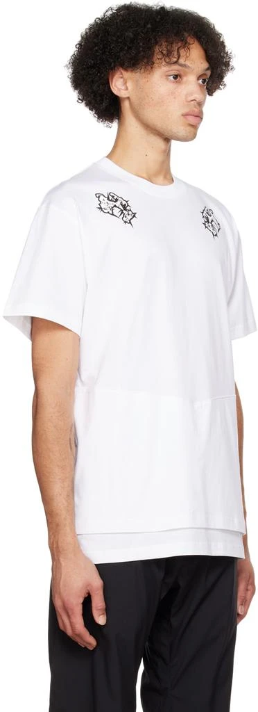 Acronym White Layered T-Shirt 2