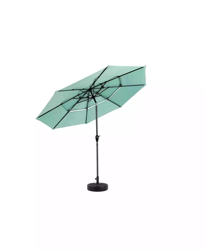 Streamdale Furniture Streamdale 10ft 3-Tier Auto-Tilt Outdoor Patio Umbrella (Light Green) 3