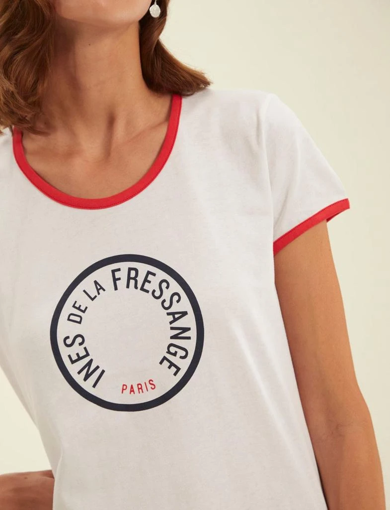 INES DE LA FRESSANGE PARIS T-shirt Priscilla white cotton 6