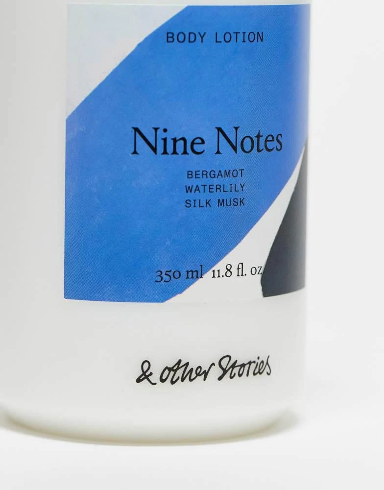 & Other Stories & Other Stories body lotion in nine notes with notes of bergmot, waterlily and silk musk 4