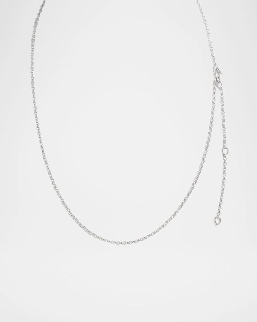 Tamara Comolli 18k White Gold 2.0mm Belcher Chain Necklace 2