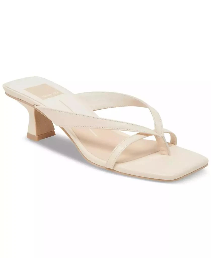 Dolce Vita Women's Brevel Thong Low Block Heel Dress Sandals 1