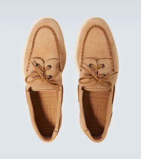 John Lobb Foil leather boat shoes 4