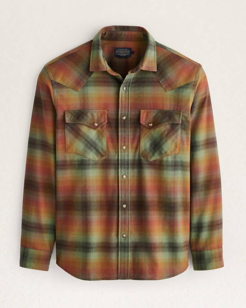 Pendleton Pendleton - MEN'S PLAID WYATT SNAP-FRONT COTTON SHIRT