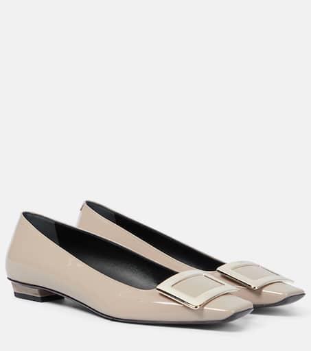 Roger Vivier Belle Vivier patent-leather ballet flats