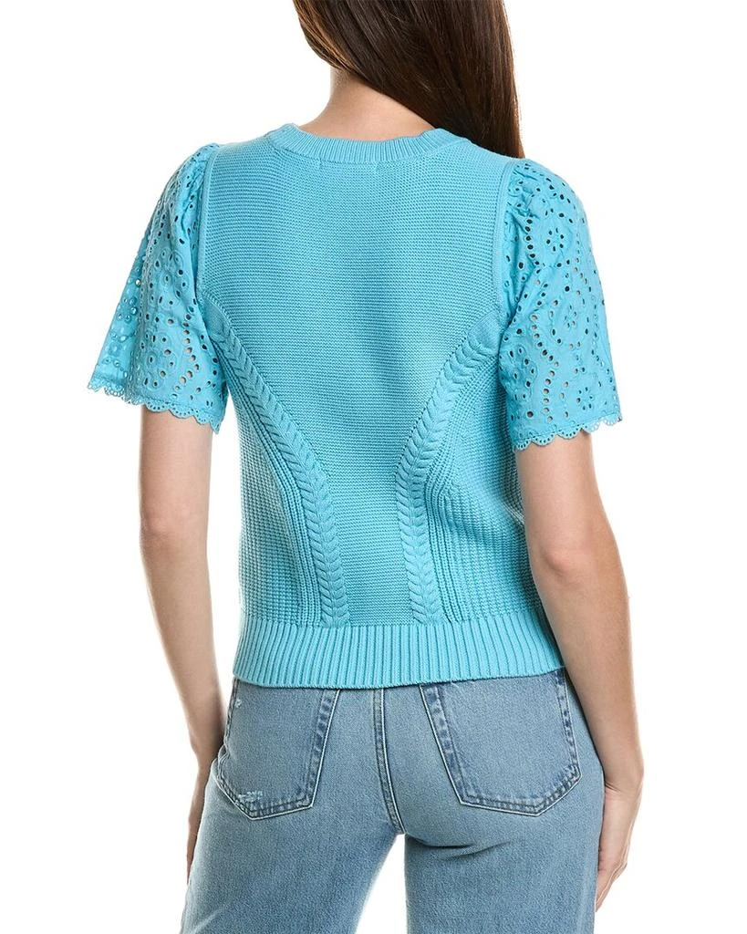 Design History Eyelet Sleeve Sweater 2