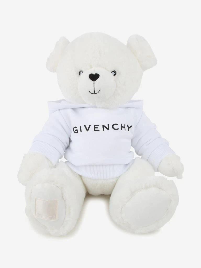 Givenchy Teddy Soft Toy with Logo Hoodie in White 1