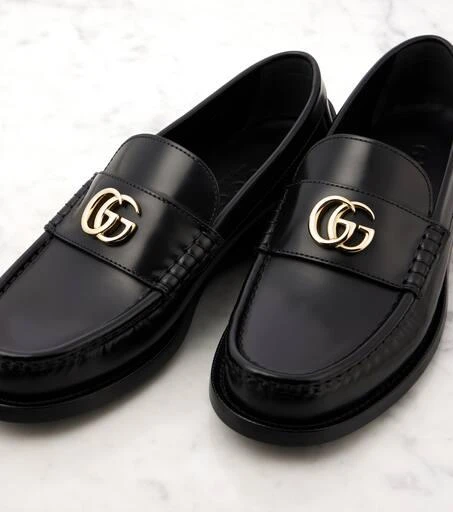 Gucci Double G leather loafers 5