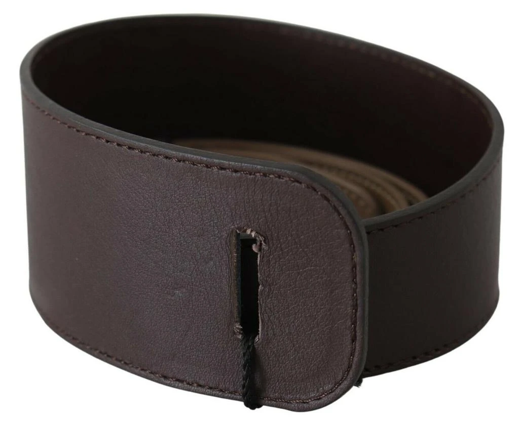GF Ferre Genuine Leather Logo Wide Waist Women
s Belt