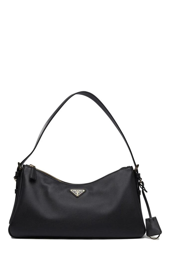 Prada Prada Triangle-Logo Zipped Shoulder Bag 1