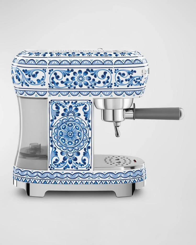 Smeg x Dolce&Gabbana Blu Mediterraneo Manual Espresso Machine 1