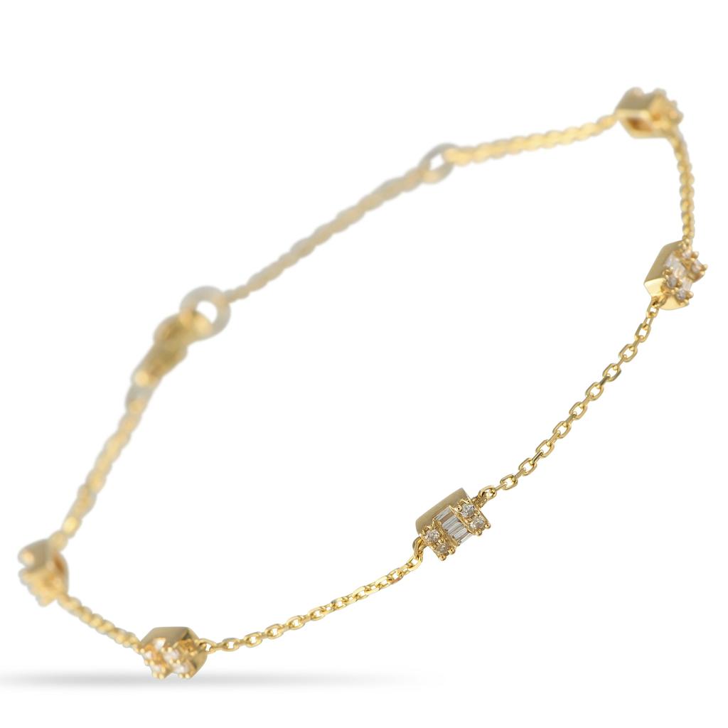 LB Exclusive 14K Yellow Gold 0.30ct Diamond Bracelet BR10298-Y
