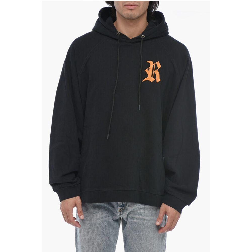 RAF SIMONS Oversize Fit Hoodie With Logo Men's Patch