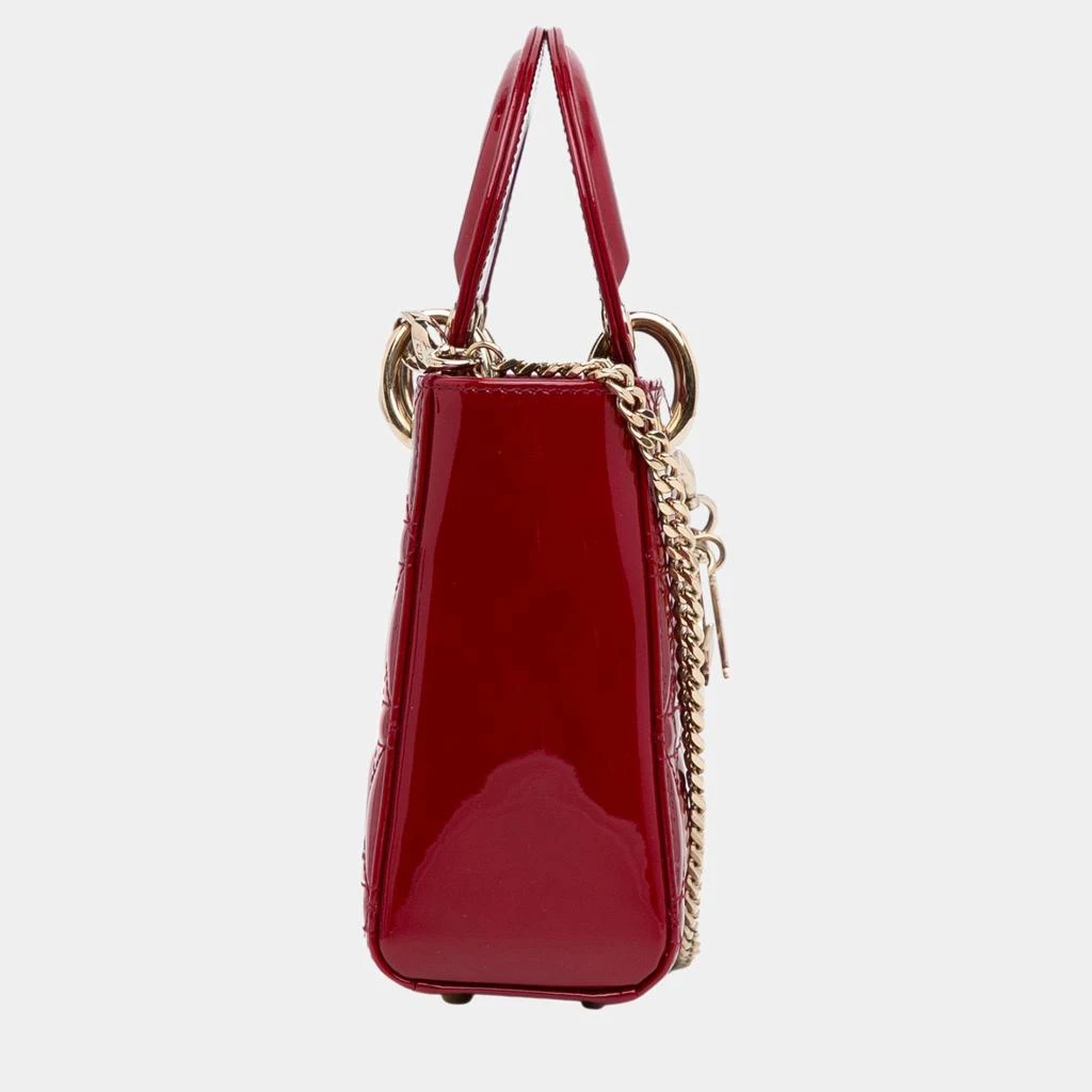 Dior Dior Red Mini Patent Cannage Lady Dior 5
