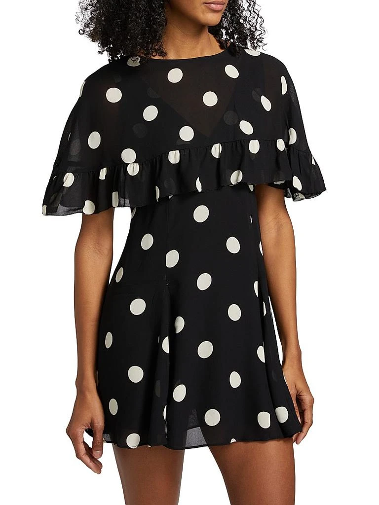 Reformation Zelena Two-Piece A-Line Minidress & Shawl 4