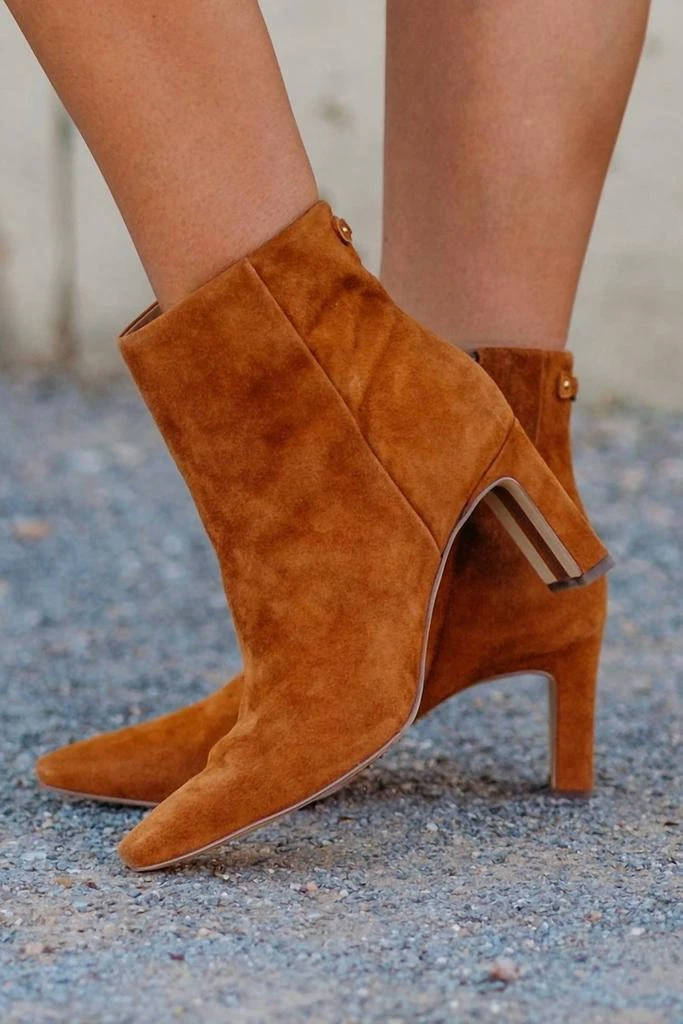 Sam Edelman Saige Savyor Boots In Frontier Brown Suede 4