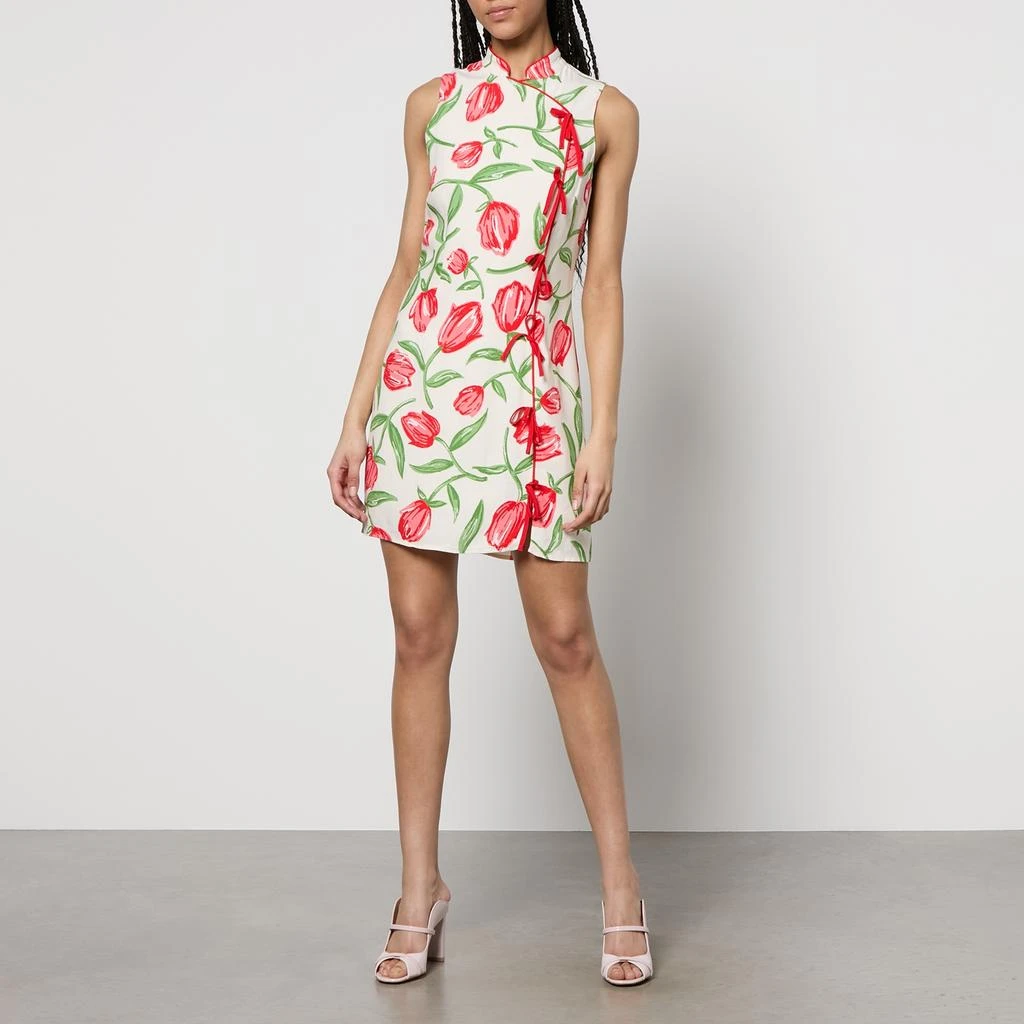 Shop Aubrey Floral-Print Crepe Mini Dress on Sale at BeyondStyle  Get 70%  Off Aubrey Floral-Print Crepe Mini Dress with Limited-Time Flash Deals,  Exclusive Discounts, and Special Offers. Enjoy Unbeatable Savings on