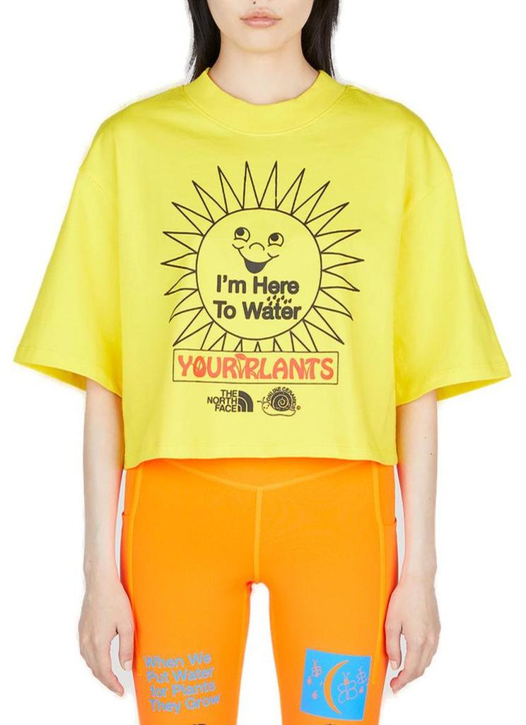 The North Face The North Face X Online Ceramics Graphic-Printed Cropped T-Shirt