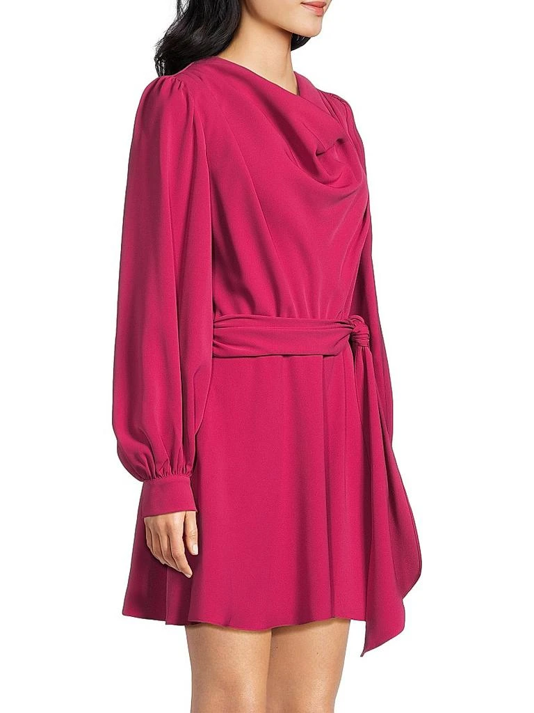 Black Halo Russel Draped Tie-Waist Minidress 4