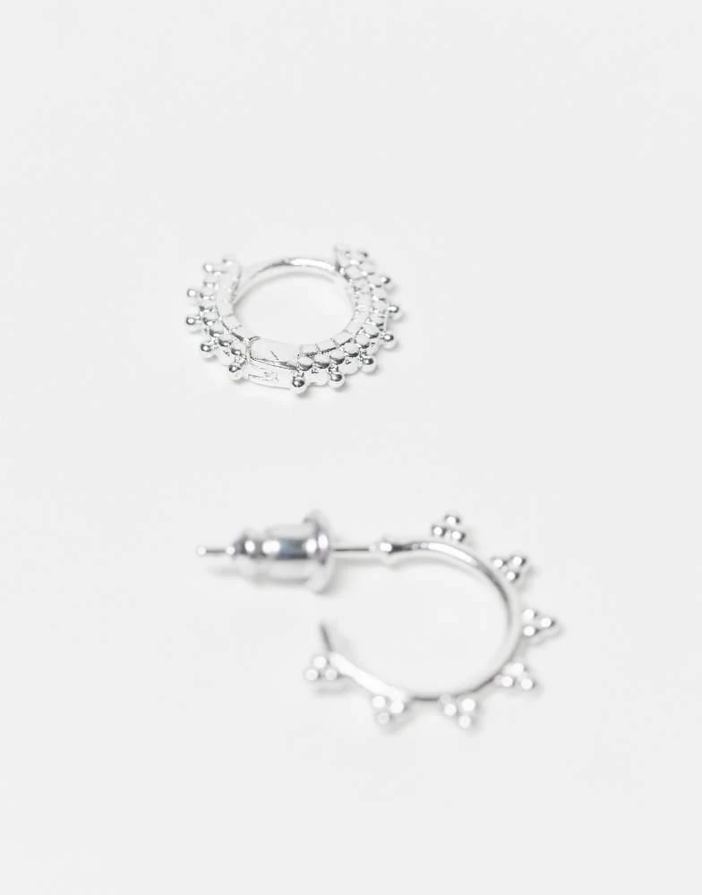 Accessorize Accessorize 4 pack flower and filigree stud earrings in 925 sterling silver 2