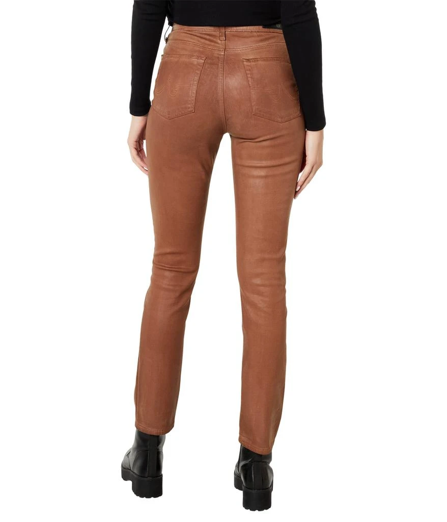 AG Jeans Mari High-Rise Slim Straight in Leatherette Light Canyon Rock 2